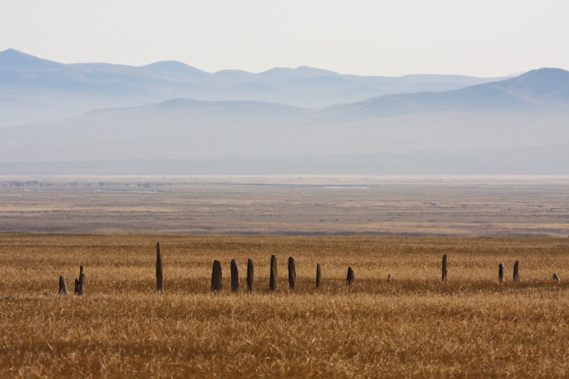 Standing Stones On Steppe